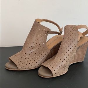 Lucky Brand Suede Wedge Sandals